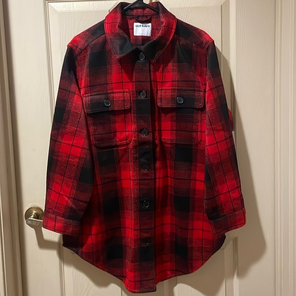 Old Navy Plaid Flannel Jacket - Picture 1 of 4